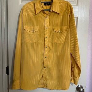 Liquid Western Silk Blend Button-Down Snap Shirt 2XL